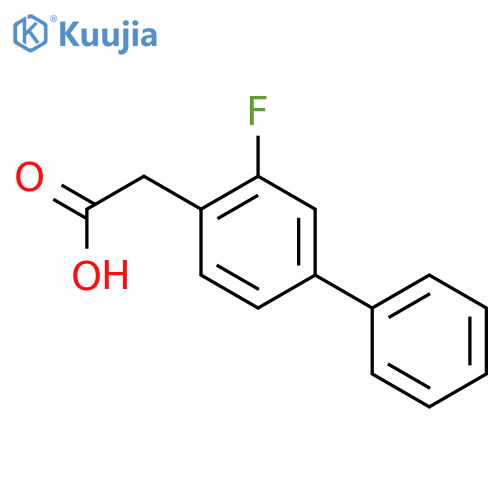 2-(3-Fluoro-[1,1'-biphenyl]-4-yl)acetic acid structure