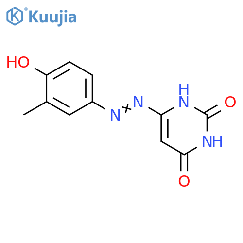 2,4(1H,3H)-Pyrimidinedione, 6-[(4-hydroxy-3-methylphenyl)azo]- structure