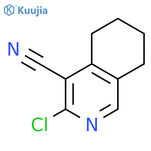 3-Chloro-5,6,7,8-tetrahydroisoquinoline-4-carbonitrile structure
