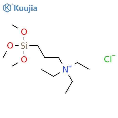 1-Propanaminium, N,N,N-triethyl-3-(trimethoxysilyl)-, chloride structure