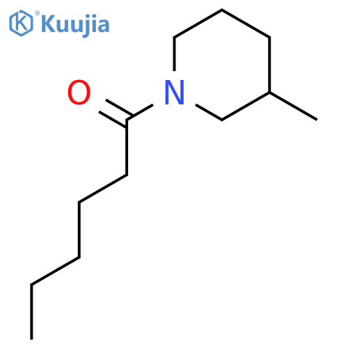 Piperidine, 3-methyl-1-(1-oxohexyl)- structure