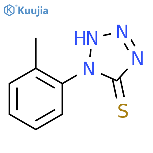 1-(2-methylphenyl)-1H-1,2,3,4-tetrazole-5-thiol structure