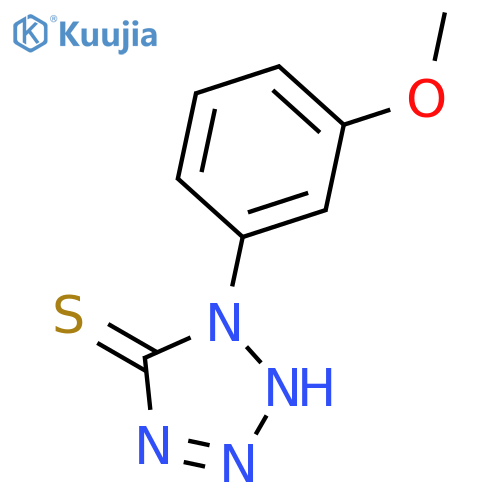 1-(3-methoxyphenyl)-1H-1,2,3,4-tetrazole-5-thiol structure