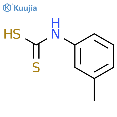 (3-methylphenyl)aminomethanedithioic acid structure