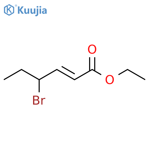 2-Hexenoic acid, 4-bromo-, ethyl ester, (E)- structure