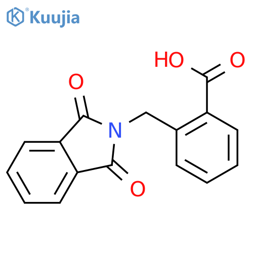 2-[(1,3-dioxo-1,3-dihydro-2H-isoindol-2-yl)methyl]benzoic acid structure
