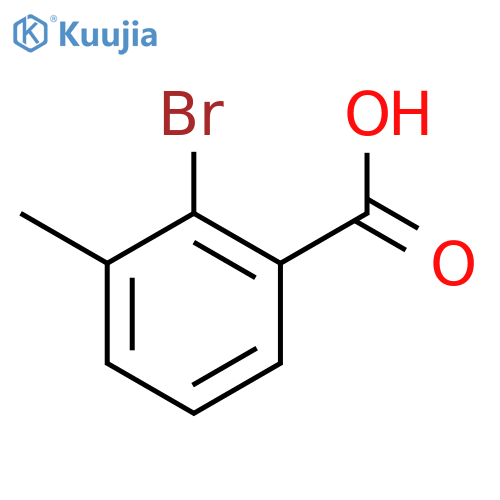 2-Bromo-3-methylbenzoic acid structure