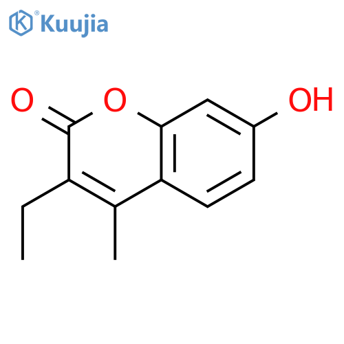 3-Ethyl-7-hydroxy-4-methyl-2H-chromen-2-one structure