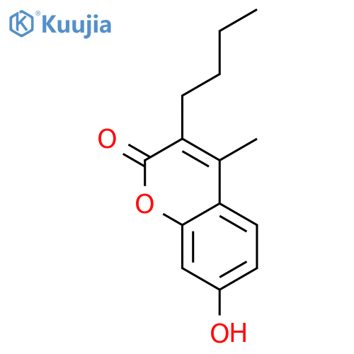 3-Butyl-7-hydroxy-4-methylchromen-2-one structure