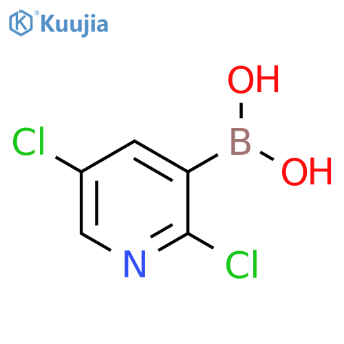 2,5-Dichloropyridine-3-boronic acid structure