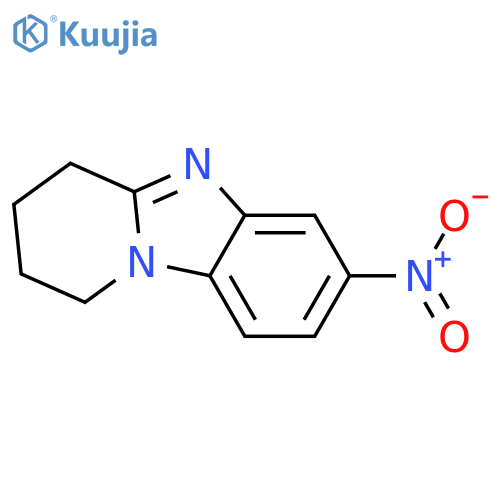 1,2,3,4-tetrahydro-7-nitro-Pyrido[1,2-a]benzimidazole structure
