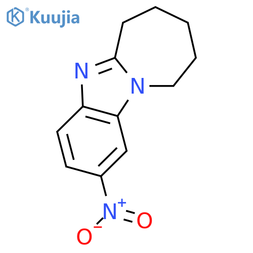 6H-Azepino[1,2-a]benzimidazole, 7,8,9,10-tetrahydro-2-nitro- structure