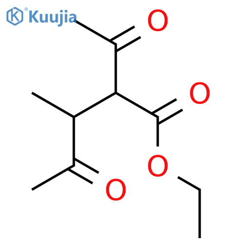 ethyl 2-acetyl-3-methyl-4-oxopentanoate structure
