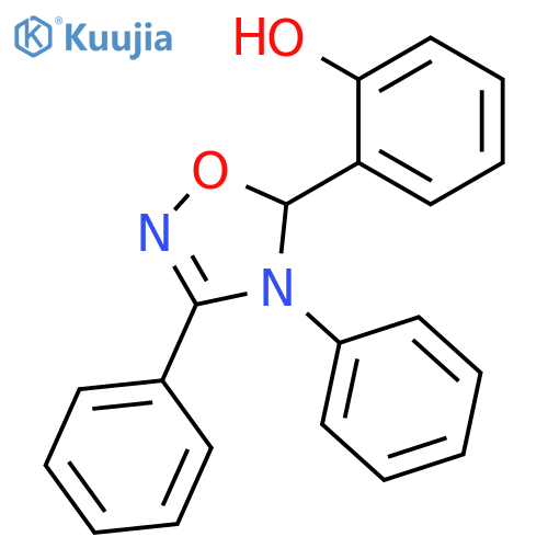 Phenol, 2-(4,5-dihydro-3,4-diphenyl-1,2,4-oxadiazol-5-yl)- structure