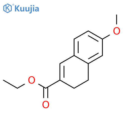 2-Naphthalenecarboxylic acid, 3,4-dihydro-6-methoxy-, ethyl ester structure