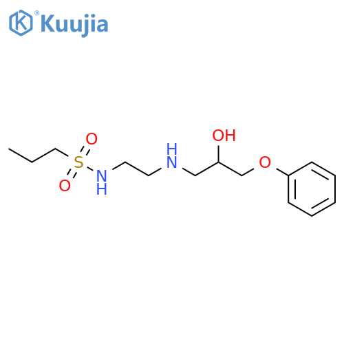 1-PROPANESULFONAMIDE, N-[2-[(2-HYDROXY-3-PHENOXYPROPYL)AMINO]ETHYL]- structure