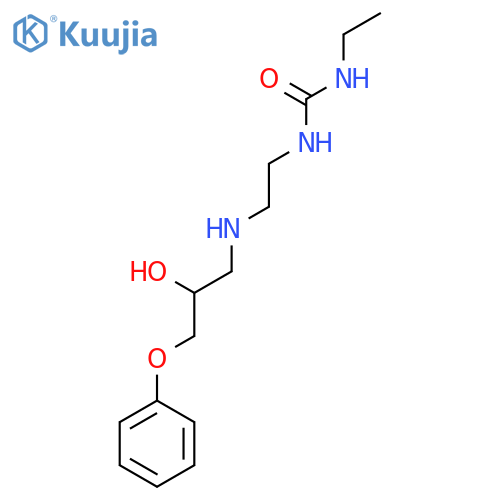 Urea, N-ethyl-N'-[2-[(2-hydroxy-3-phenoxypropyl)amino]ethyl]- structure