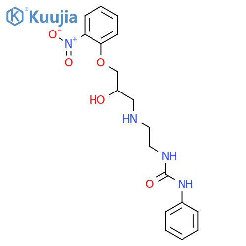 Urea, N-[2-[[2-hydroxy-3-(2-nitrophenoxy)propyl]amino]ethyl]-N'-phenyl- structure