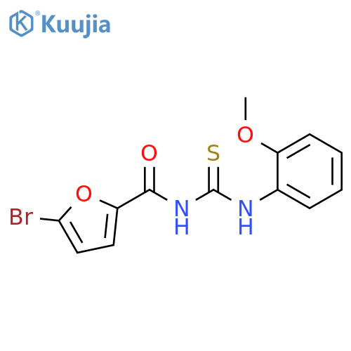 3-(5-bromofuran-2-carbonyl)-1-(2-methoxyphenyl)thiourea structure