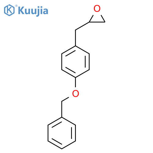 2-[[4-(Phenylmethoxy)phenyl]methyl]oxirane structure