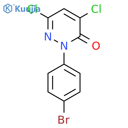 3(2H)-PYRIDAZINONE, 2-(4-BROMOPHENYL)-4,6-DICHLORO- structure