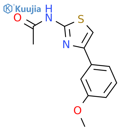 N-4-(3-methoxyphenyl)-1,3-thiazol-2-ylacetamide structure