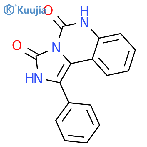 IMIDAZO[1,5-C]QUINAZOLINE-3,5-DIONE, 2,6-DIHYDRO-1-PHENYL- structure
