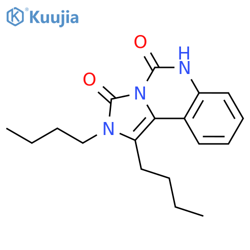Imidazo[1,5-c]quinazoline-3,5-dione, 1,2-dibutyl-2,6-dihydro- structure