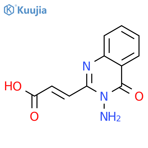 2-Propenoic acid, 3-(3-amino-3,4-dihydro-4-oxo-2-quinazolinyl)- structure