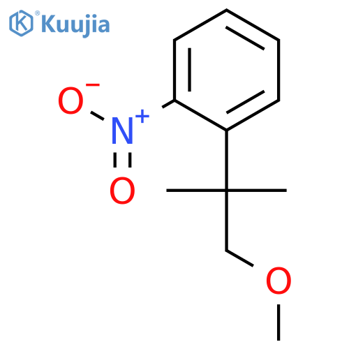 BENZENE, 1-(2-METHOXY-1,1-DIMETHYLETHYL)-2-NITRO- structure