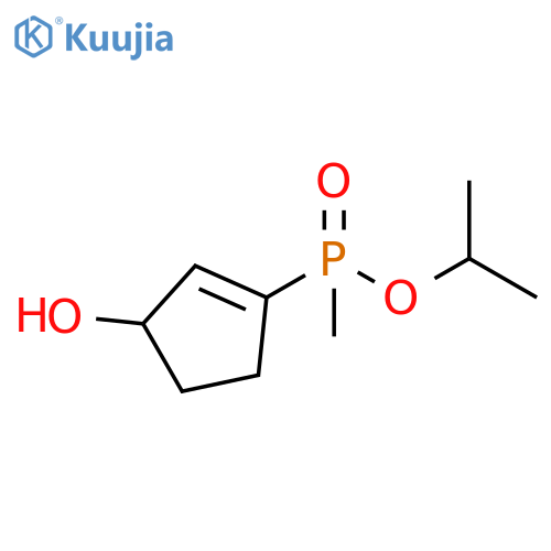 propan-2-yl (3-hydroxycyclopent-1-en-1-yl)(methyl)phosphinate structure