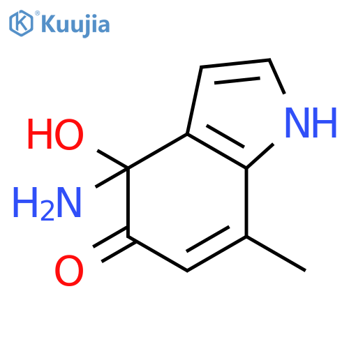 5H-Indol-5-one, 4-amino-1,4-dihydro-4-hydroxy-7-methyl- structure