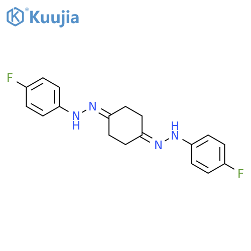 1,4-CYCLOHEXANEDIONE, BIS[(4-FLUOROPHENYL)HYDRAZONE] structure