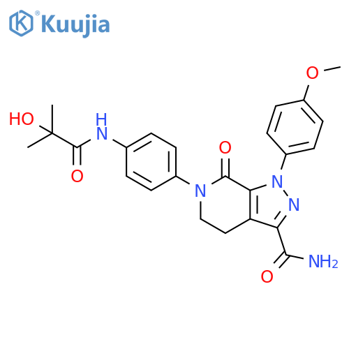 1H-Pyrazolo[3,4-c]pyridine-3-carboxamide,4,5,6,7-tetrahydro-6-[4-[(2-hydroxy-2-methyl-1-oxopropyl)amino]phenyl]-1-(4-methoxyphenyl)-7-oxo- structure