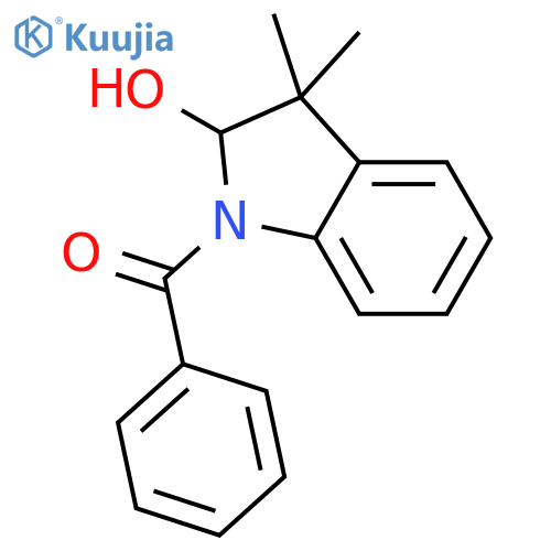 1H-Indol-2-ol, 1-benzoyl-2,3-dihydro-3,3-dimethyl- structure