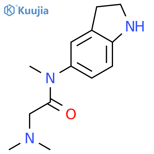 Acetamide, N-(2,3-dihydro-1H-indol-5-yl)-2-(dimethylamino)-N-methyl- structure