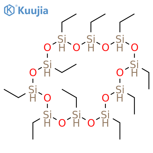 Cyclodecasiloxane, 2,4,6,8,10,12,14,16,18,20-decaethyl- structure