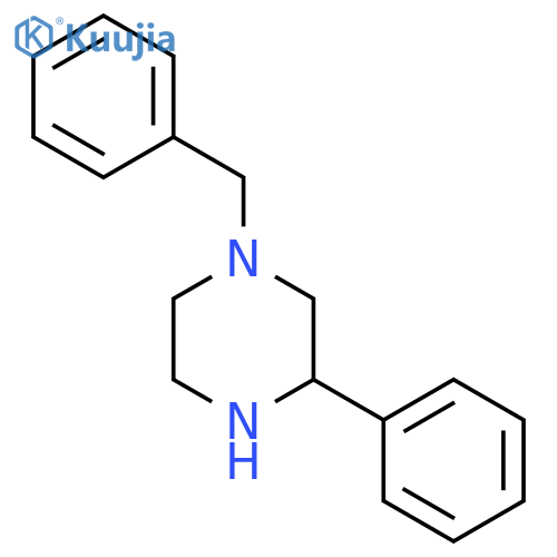 1-benzyl-3-phenylpiperazine structure