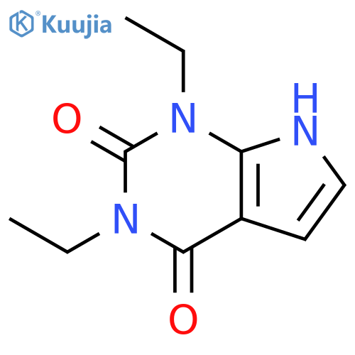 1,3-Diethyl-1H-pyrrolo[2,3-d]-pyrimidine-2,4(3H,7H)-dione structure