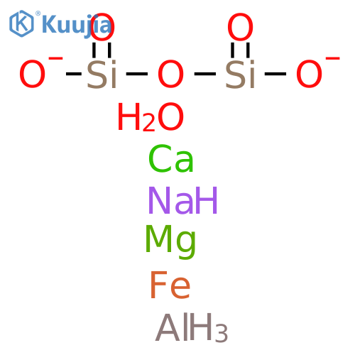 Aluminum calcium iron magnesium sodium oxide silicate (Al0.15Ca0.02Fe0.01Mg0.26Na0.01O0.23(Si2O5)0.31) structure