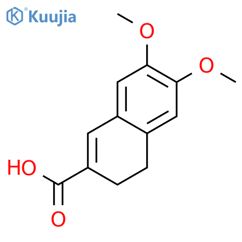 6,7-dimethoxy-3,4-dihydro-2-naphtoicacid structure