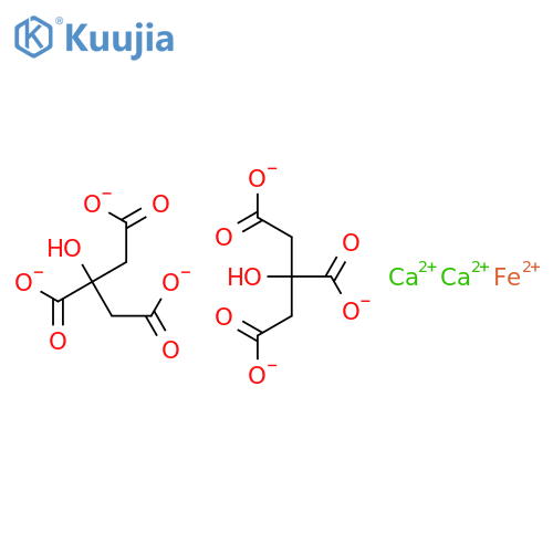 1,2,3-Propanetricarboxylicacid, 2-hydroxy-, calcium iron(2+) salt (2:2:1) structure