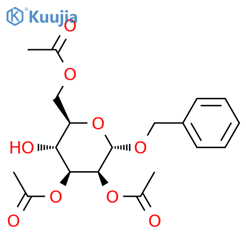 [(2R,3R,4S,5S,6S)-4,5-Diacetyloxy-3-hydroxy-6-phenylmethoxyoxan-2-yl]methyl acetate structure