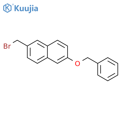 Naphthalene, 2-(bromomethyl)-6-(phenylmethoxy)- structure