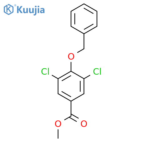 Benzoic acid, 3,5-dichloro-4-(phenylmethoxy)-, methyl ester structure