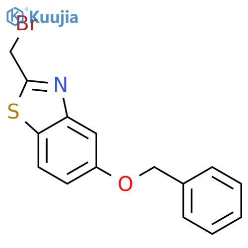 Benzothiazole, 2-(bromomethyl)-5-(phenylmethoxy)- structure