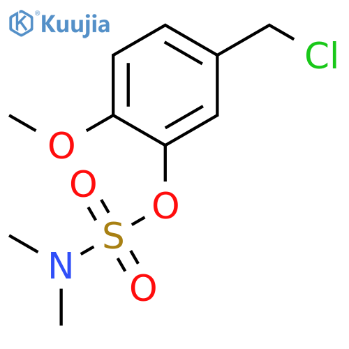 Sulfamic acid, dimethyl-, 5-(chloromethyl)-2-methoxyphenyl ester structure