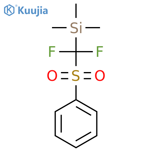 [Difluoro(phenylsulfonyl)methyl]trimethyl-silane structure