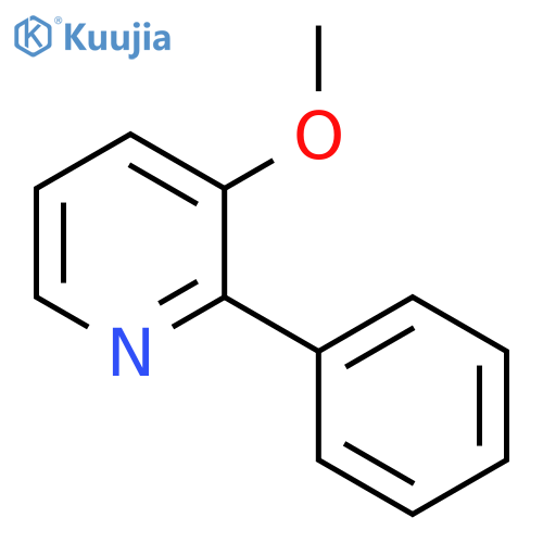 Pyridine, 3-methoxy-2-phenyl- structure