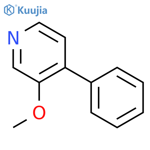 PYRIDINE, 3-METHOXY-4-PHENYL- structure